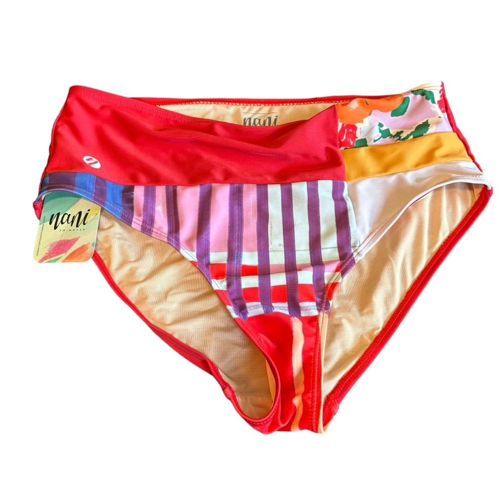 NWT Nani Swimwear Havana Yoga Pocket Bikini Bottom Medium